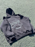 Black Boom Box Hoodie
