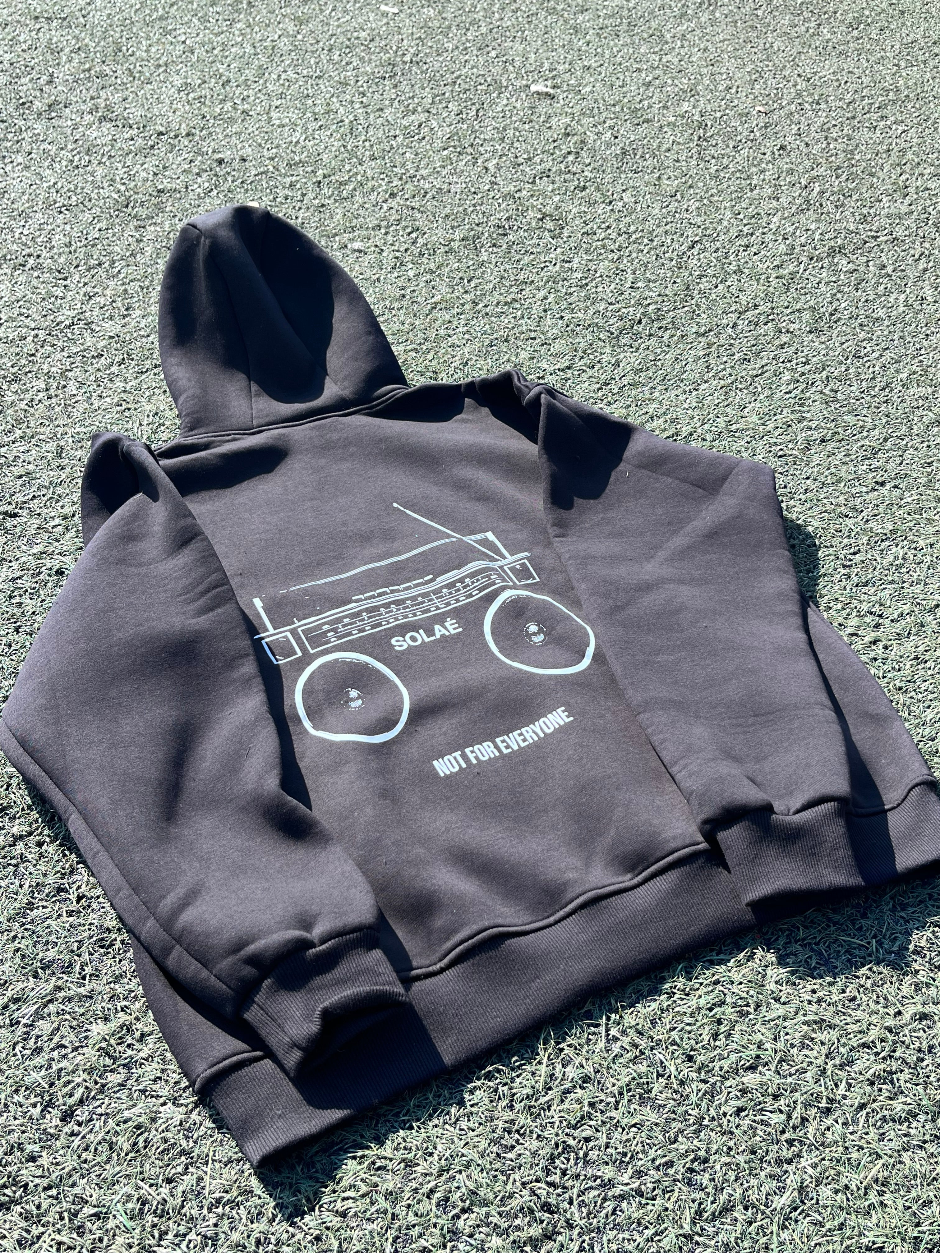 Black Boom Box Hoodie