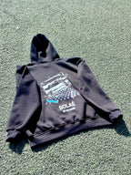 Black Hoodie Glitched Tape