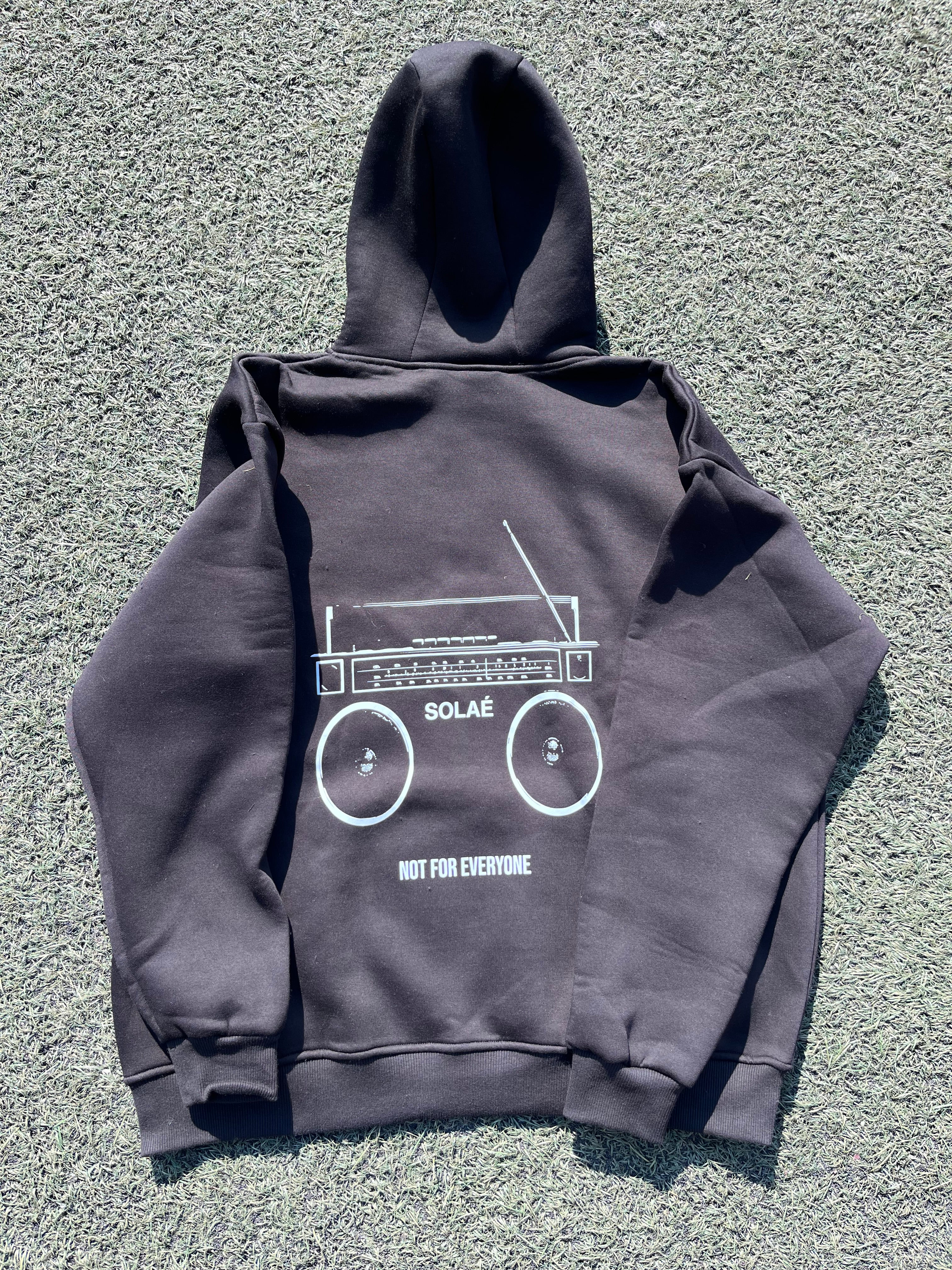 Black Boom Box Hoodie