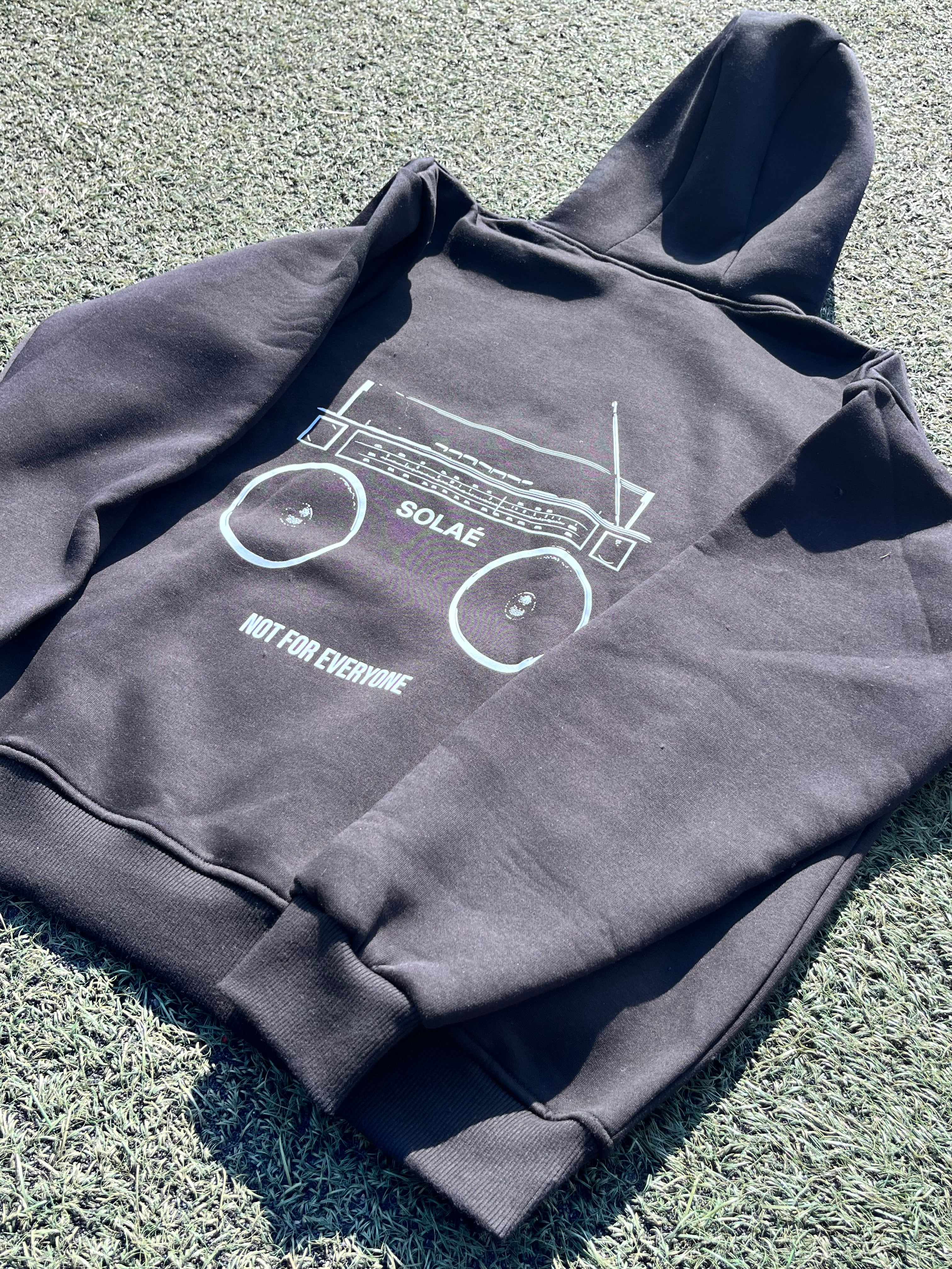 Black Boom Box Hoodie