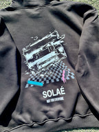 Black Hoodie Glitched Tape