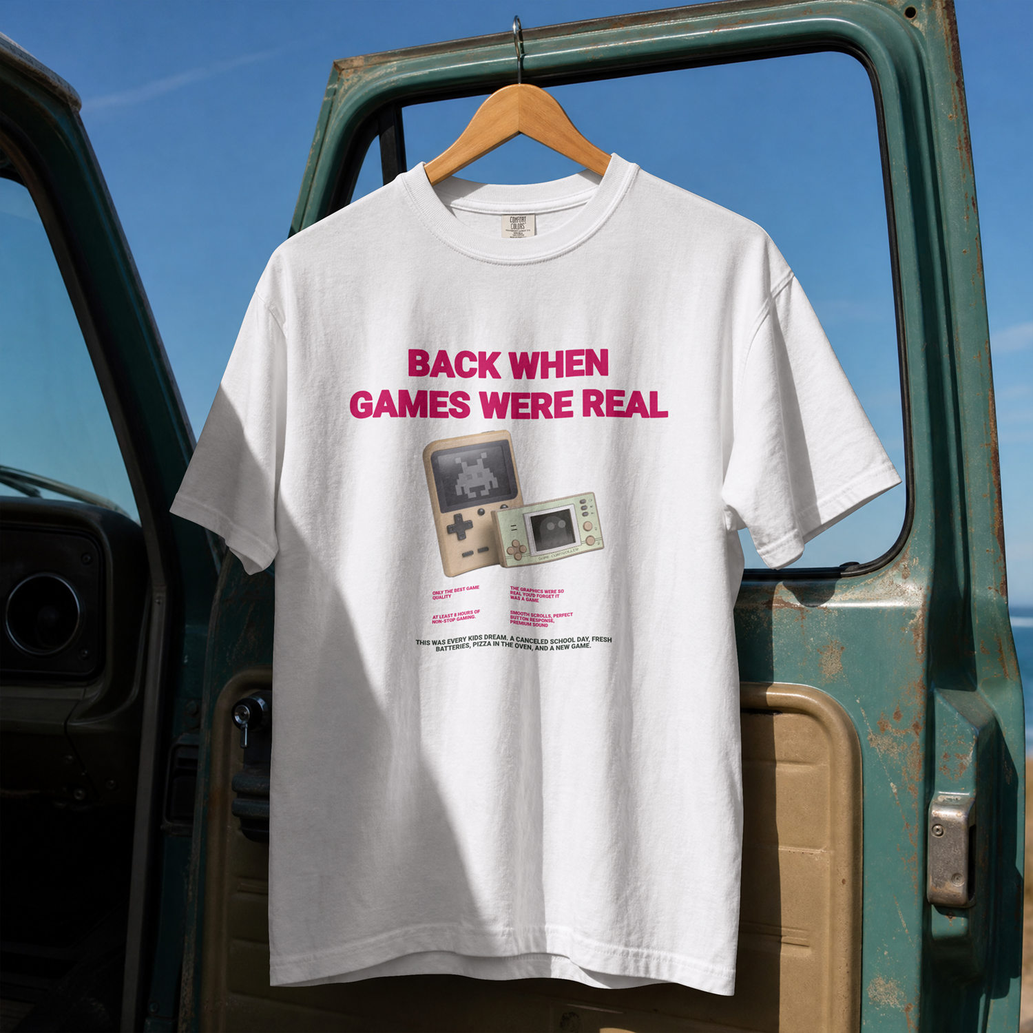SOLAÉ Oversized Tee · Back When Games Were Real