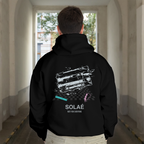 Black Hoodie Glitched Tape