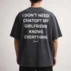SOLAÉ® “I DON’T NEED CHAT GPT” Oversized Tee
