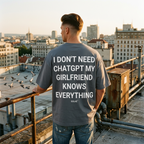 SOLAÉ® “I DON’T NEED CHAT GPT” Oversized Tee