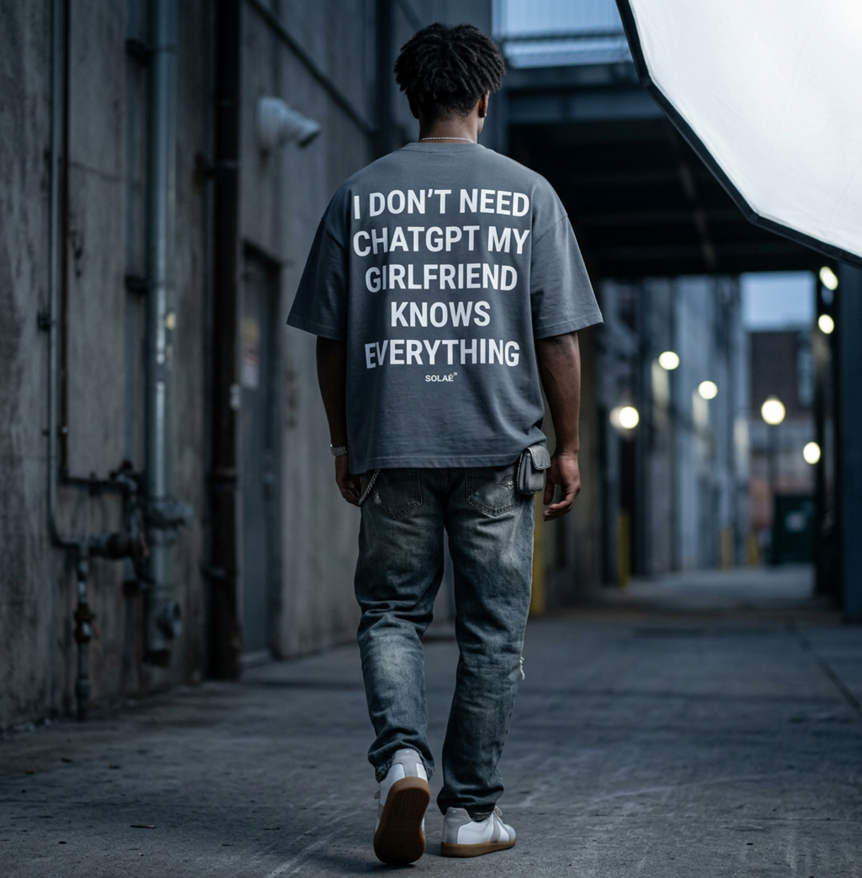 SOLAÉ® “I DON’T NEED CHAT GPT” Oversized Tee