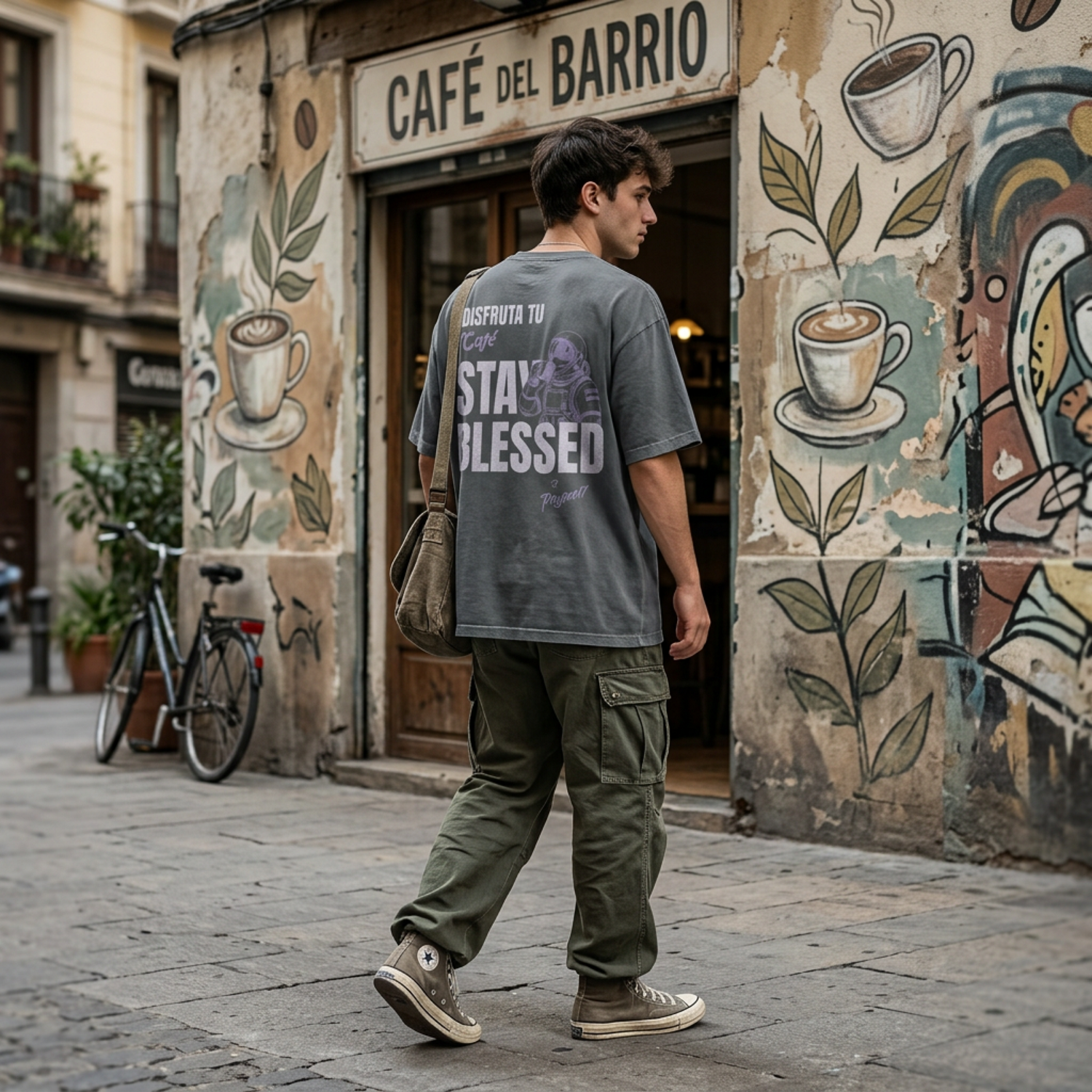 SOLAÉ® “DISFRUTA TU CAFÉ” Dual‑Print Tee