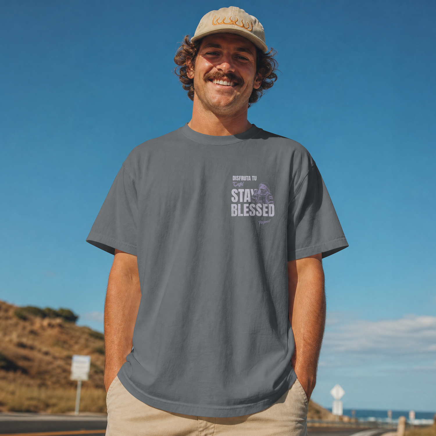 SOLAÉ® “DISFRUTA TU CAFÉ” Dual‑Print Tee