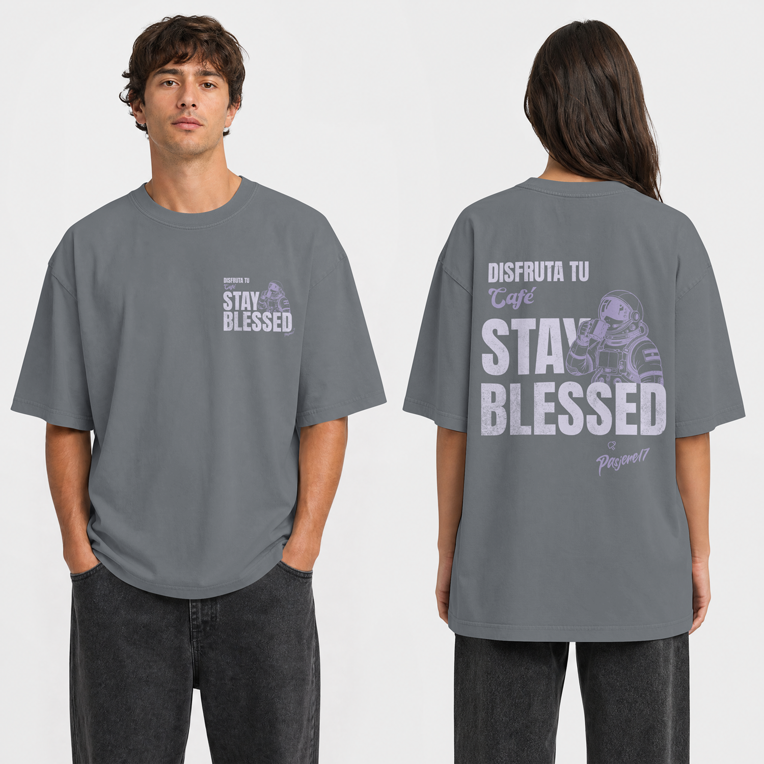 SOLAÉ® “DISFRUTA TU CAFÉ” Dual‑Print Tee