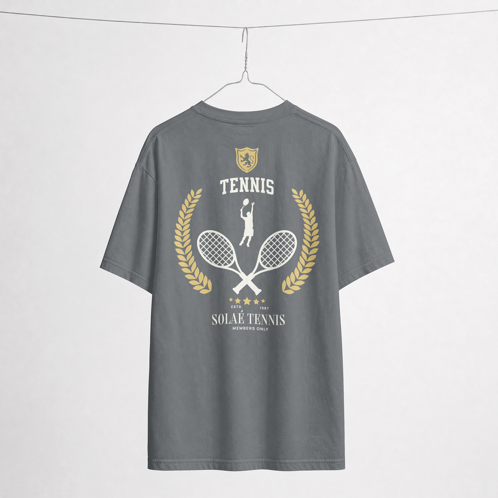 SOLAÉ® “TENNIS CLUB 1987” Premium Oversized Tee