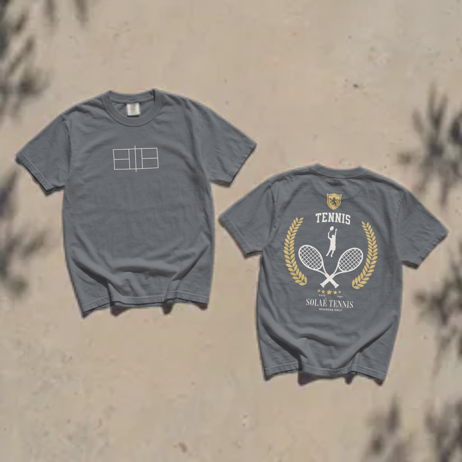 SOLAÉ® “TENNIS CLUB 1987” Premium Oversized Tee